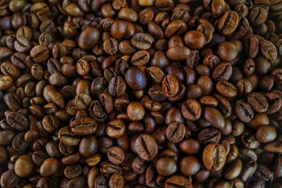 Full frame shot of coffee beans