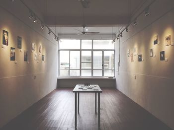 Interior of empty corridor