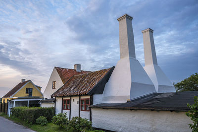 Old smokehouse at melsted harbour, bornholm, denmark