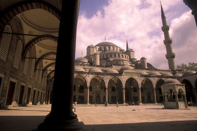 View of cathedral against cloudy sky