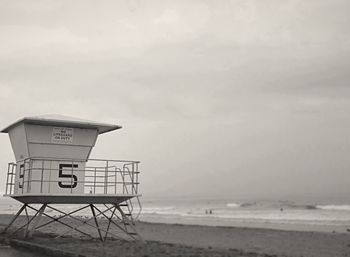 Lifeguard hut on beach