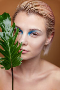 Close-up of young woman