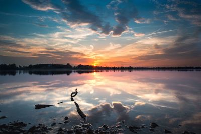 Scenic view of sunset sky