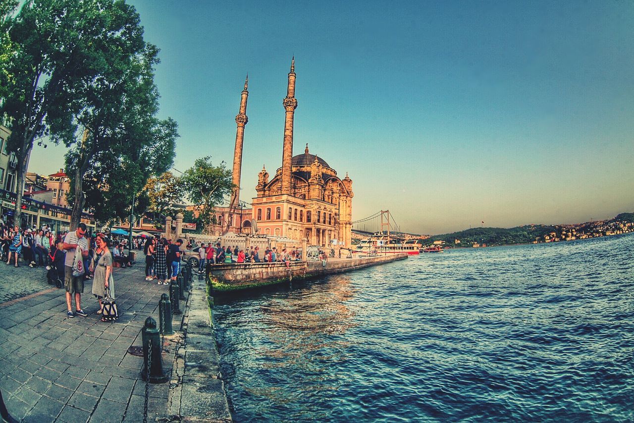 VIEW OF HARBOR AGAINST SKY