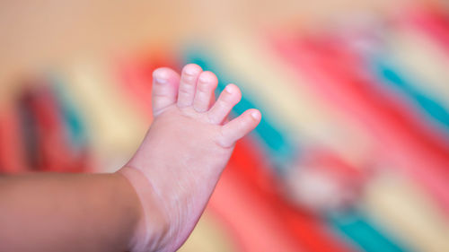 Close-up of human hand