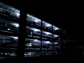 Illuminated building interior