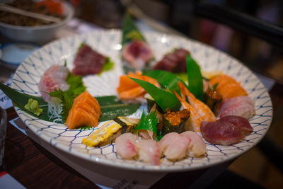 Close-up of food in plate