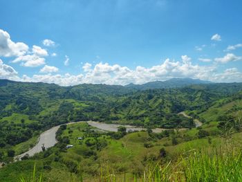 Scenic view of landscape against sky