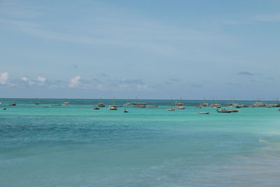 Scenic view of sea against sky