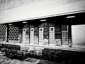 Entrance of abandoned building