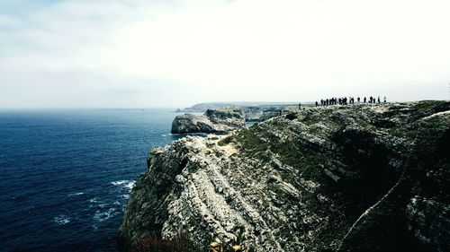 Scenic view of sea against sky