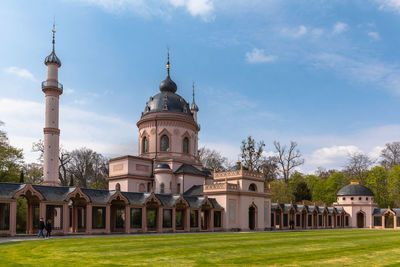 View of temple building against sky