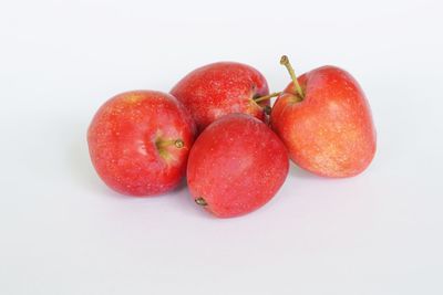 High angle view of apples