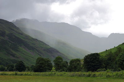 Scenic view of mountains