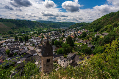 City view on kobern-gondorf on the moselle