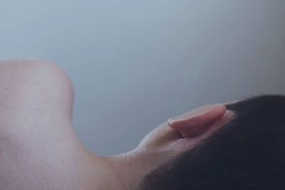 Close-up of cropped hand
