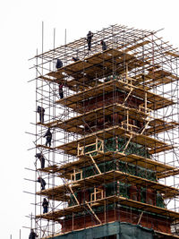 Low angle view of construction site