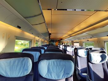 Interior of train