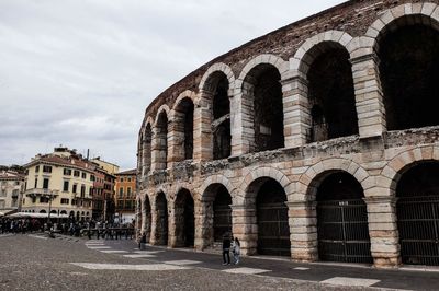 Low angle view of historical building