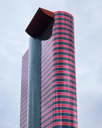 Low angle view of modern building against sky