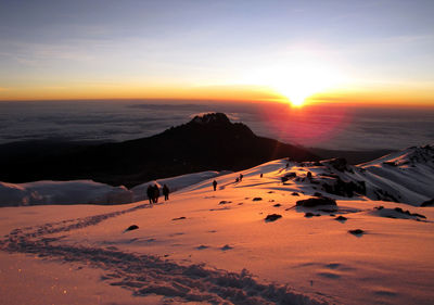 Landscape of mount kilimanjaro - the roof of africa in tanzania.