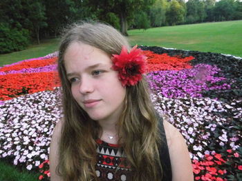 Portrait of beautiful young woman