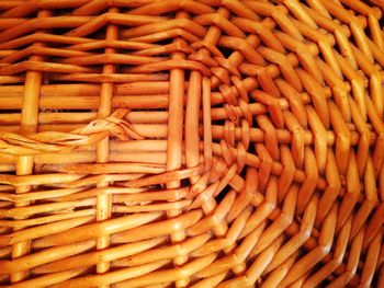 Full frame shot of wicker basket