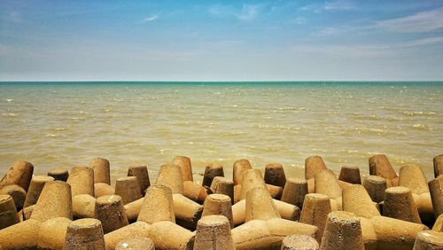 Scenic view of sea against sky