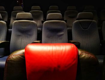 Full frame shot of empty chairs