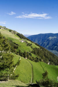 Scenic view of landscape against sky, naturno