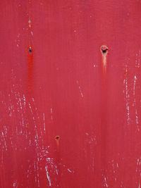 Full frame shot of red door