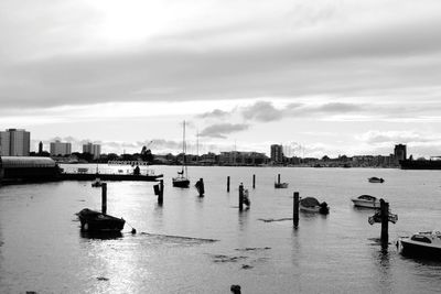 Scenic view of river against sky