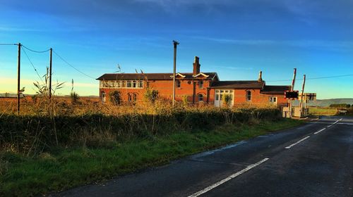 Built structures against the sky