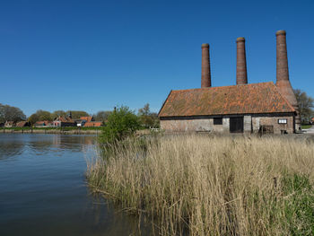 Enkhuizen at the ijsselmeer in holland