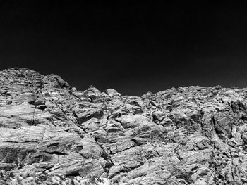 Scenic view of mountains against clear sky