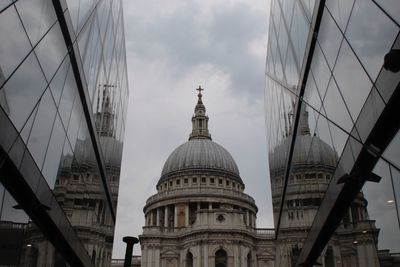 Low angle view of st. paul cathedral