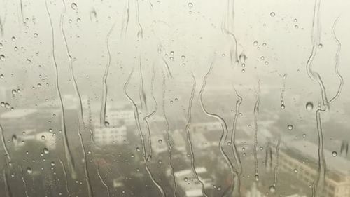 Full frame shot of wet window