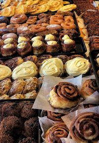 High angle view of food for sale in store