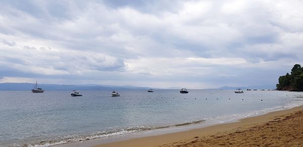 Scenic view of sea against sky