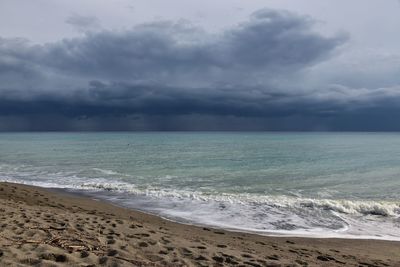 Scenic view of sea against sky