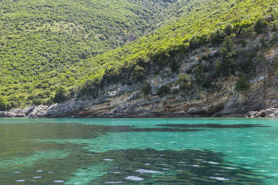 Scenic view of sea, ithaca