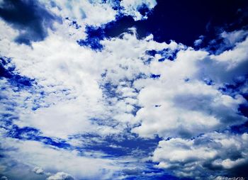 Low angle view of clouds in sky