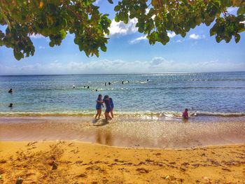 Scenic view of sea against sky