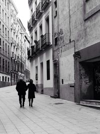 Woman walking in city