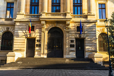 Facade of historic building