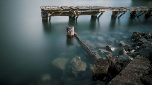 Pier over sea