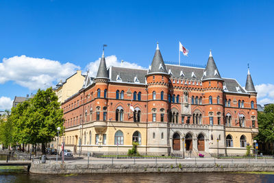 Orebro, sweden - july, 2016 - orebro city in sweden. beautiful old building from 19th century