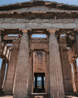 Low angle view of old building