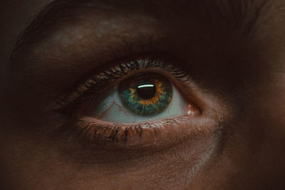 Close-up portrait of human eye