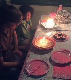 Group of people in restaurant